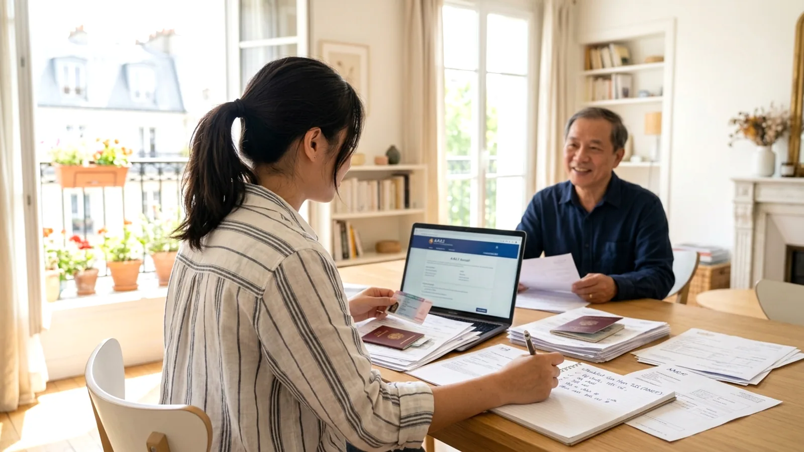 Checklist gia hạn titre de séjour: nộp trên ANEF 2-4 tháng trước — giấy tờ theo từng diện