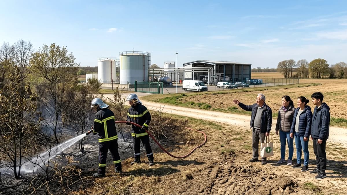 Cháy rừng gần Bourges: Nguy cơ nổ tại cơ sở Seveso đã được loại bỏ