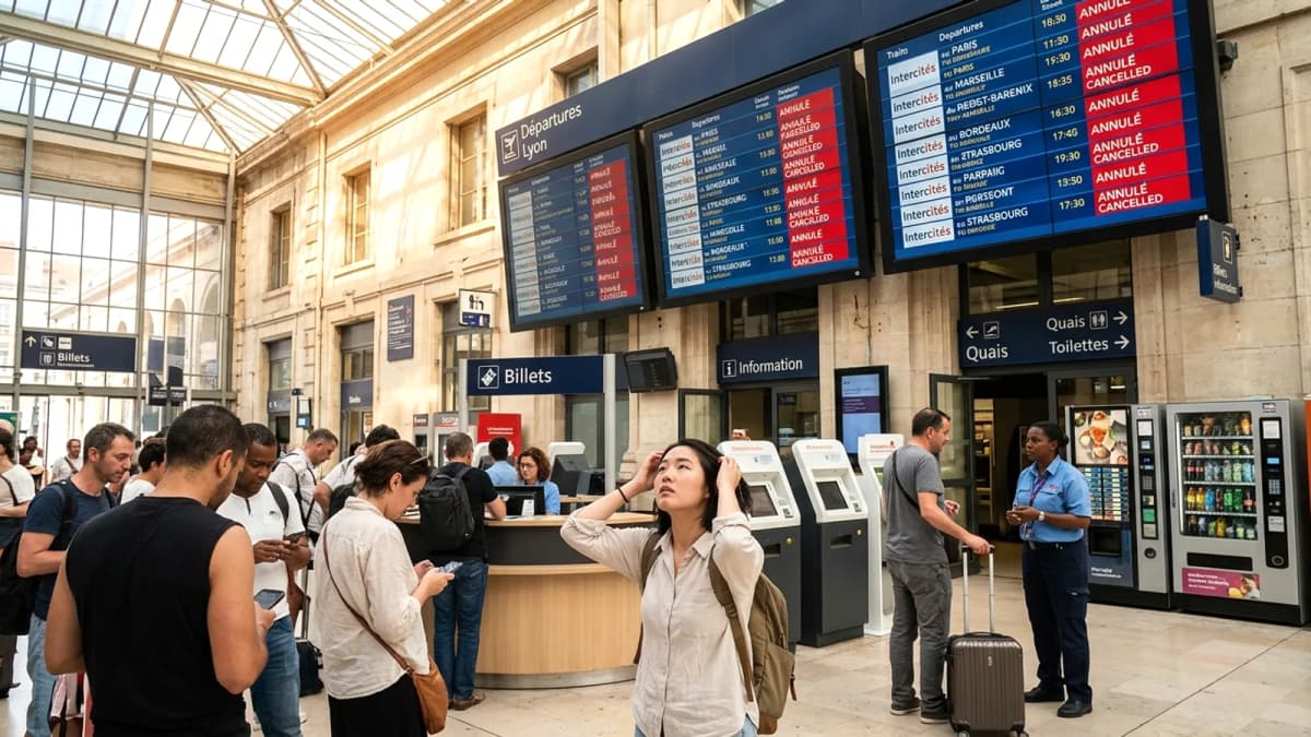 Nắng nóng kỷ lục tại Pháp: Một phần ba số chuyến tàu Intercités bị hủy