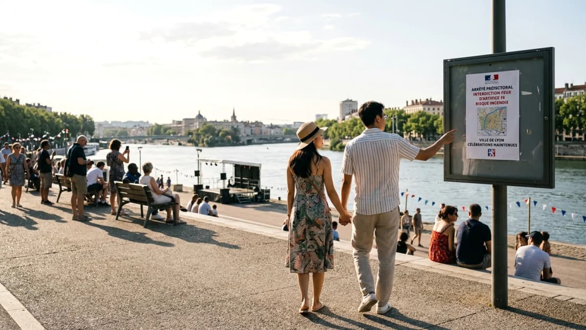 Rhône cấm pháo hoa 14-Juillet do nguy cơ cháy rừng, Lyon vẫn tổ chức